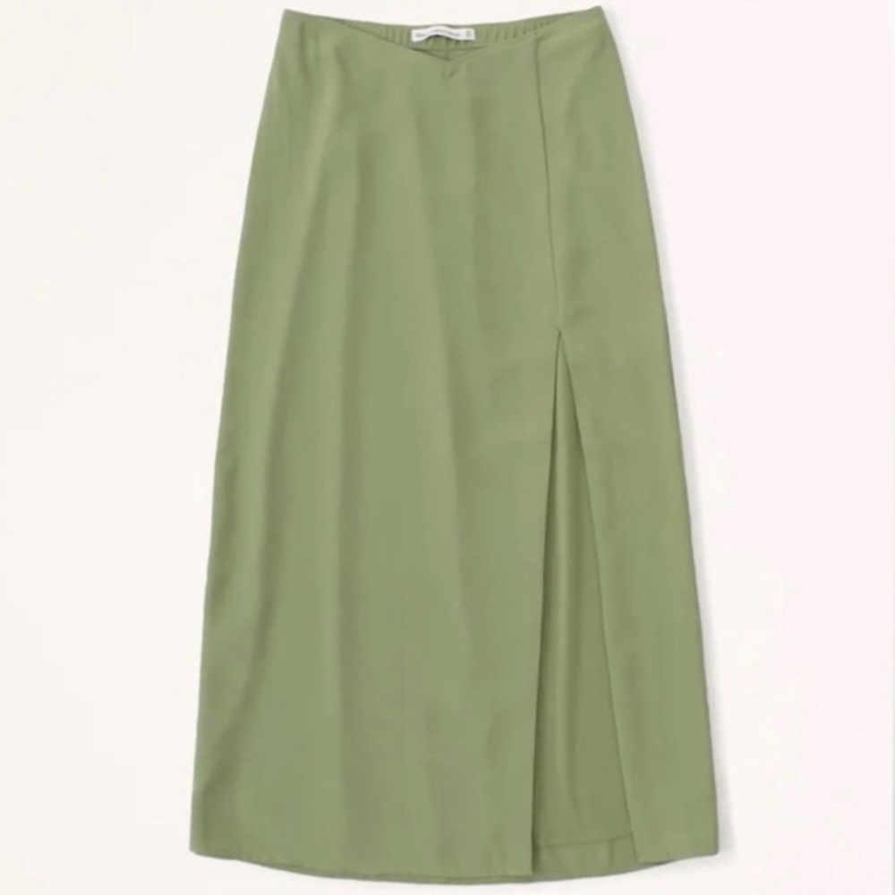 ABERCROMBIE & FITCH Dipped Waist Midi Skirt (Size Small Petite)